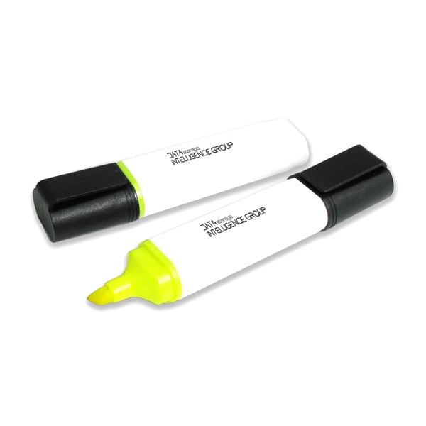 Highlighter Drehkugelschreiber aus recycelten CD-Hüllen